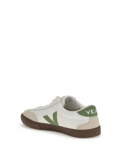 Veja Suede And Leather Low-top Sneakers In White