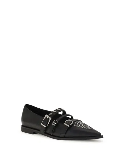 Pinko Studded Ballerinas In Black