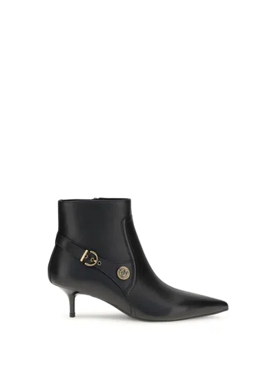 Pinko Stylish Ankle Boots Kitten Heel In Black