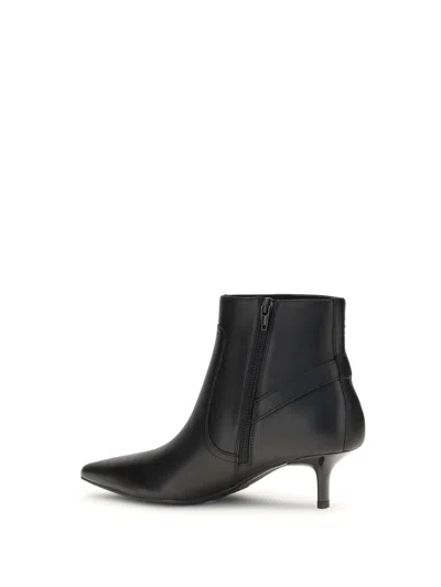 Pinko Stylish Ankle Boots Kitten Heel In Black