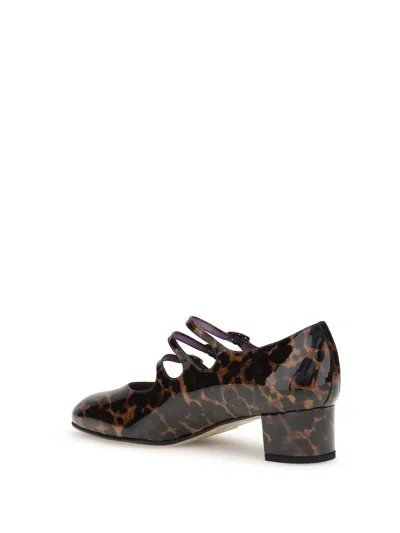 Carel Kina Mary Jane Pumps With Leopard Pattern In Animal Print