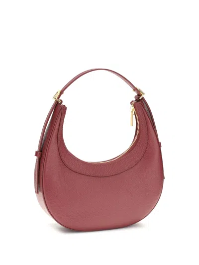 Coccinelle Whisper Crescent Top-handle Shoulder Bag In Red