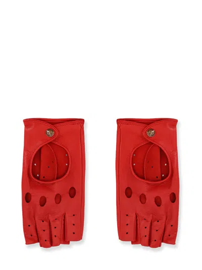 Valentino Perforated Leather Gloves