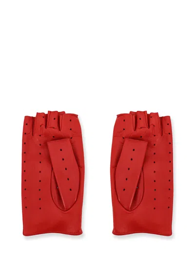 Valentino Perforated Leather Gloves