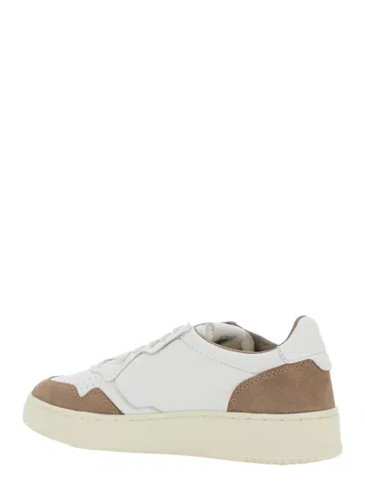 Autry "medalist Low" Sneaker In Sand