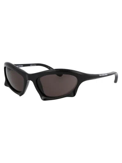 Balenciaga Bb0229s Sunglasses In 001 Black Black Grey