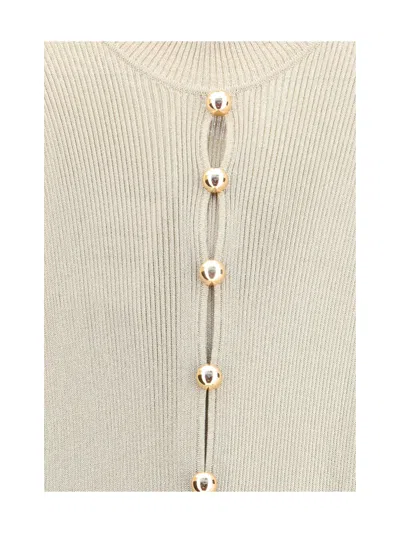 Self-portrait Womens Gold Sleeveless Buttoned Lurex Knit Maxi Dress In Green