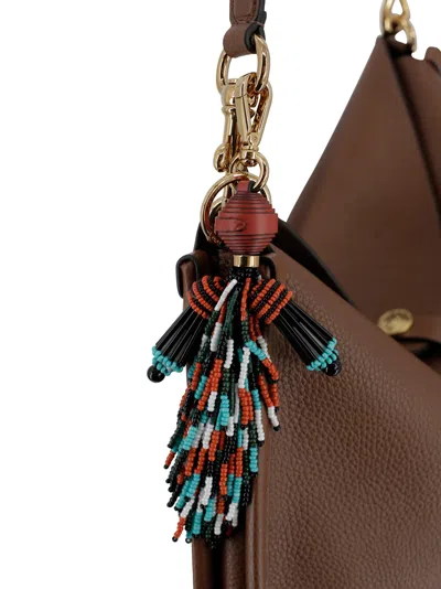 Etro Charm With Man And Fringing In Multi