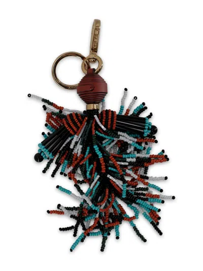 Etro Charm With Man And Fringing In Multi