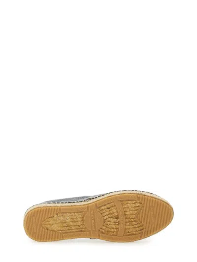 Isabel Marant Natural Beige Canvas Slip-on Espadrille Sneakers In Blue