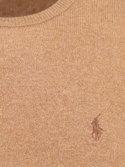 Polo Ralph Lauren Ralph Lauren Luxurious 100% Wool Sweater In Brown