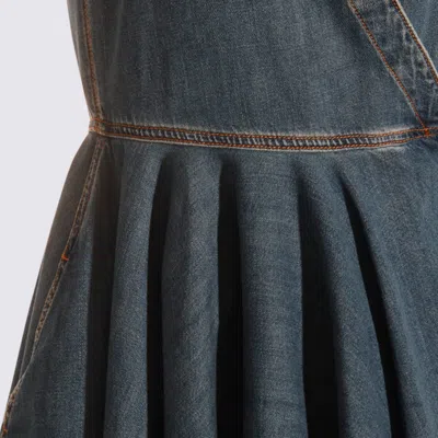 Alaïa Wrap Dress In Blue