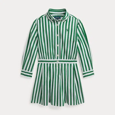 Polo Ralph Lauren Ralph Lauren Striped Cotton Poplin Shirtdress In Multi