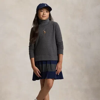 Polo Ralph Lauren Dress With Logo In Gray