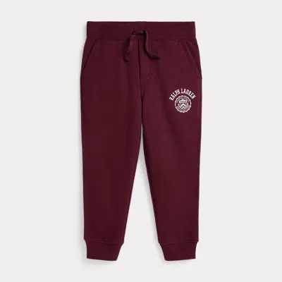 Polo Ralph Lauren Ralph Lauren Logo Fleece Jogger Pant In Burgundy