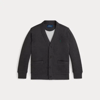 Polo Ralph Lauren Ralph Lauren Fleece V-neck Cardigan In Gray