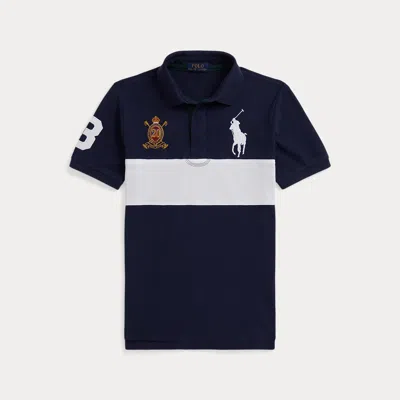 Polo Ralph Lauren Ralph Lauren Big Pony 20th Anniversary Crest Polo In Blue