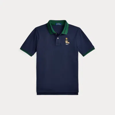 Polo Ralph Lauren Polo Bear Cotton Polo Shirt In Blue