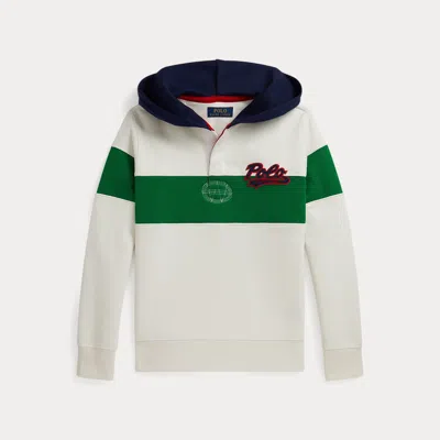 Polo Ralph Lauren Colorblocked Cotton-blend Jersey Hoodie In Multi