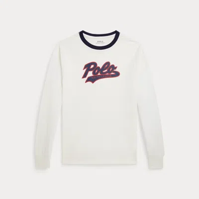 Polo Ralph Lauren Ralph Lauren Logo Cotton Long-sleeve Tee In White