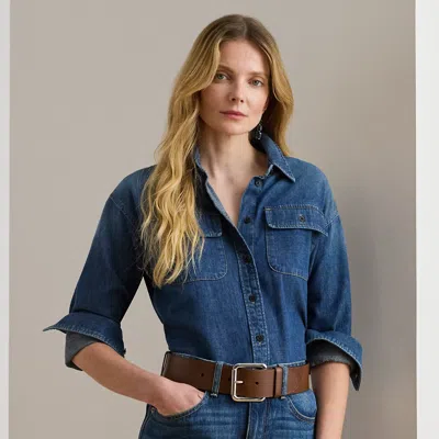 Ralph Lauren Women's Denim Shirt In Blue