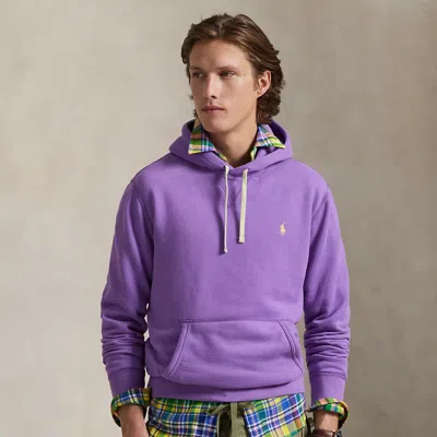 Ralph Lauren The Rl Fleece Hoodie In Purple