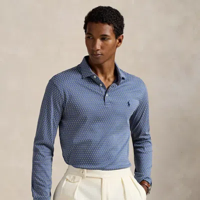 Ralph Lauren Classic Fit Soft Cotton Polo Shirt In Blue