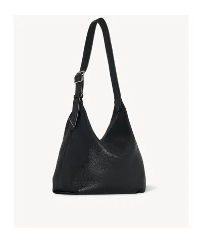 The Row Zipper Shoulder Bag In Black