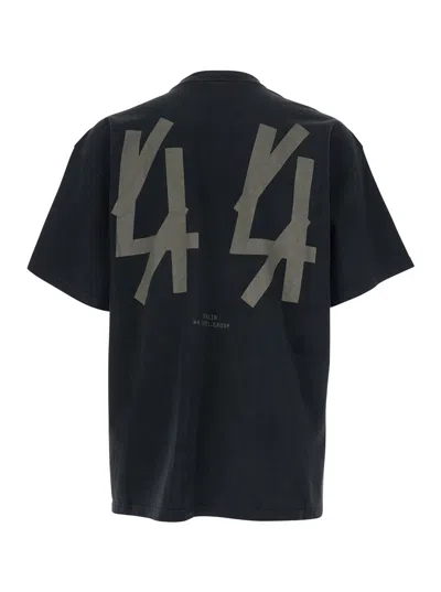 44 Label Group T-shirt 44 Black/smoke Grey In Black