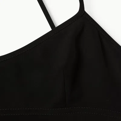 Gucci Backless Midi Dress Strappy Design In Black