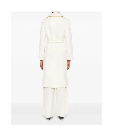 Max Mara Long-sleeved Coat In Neutral
