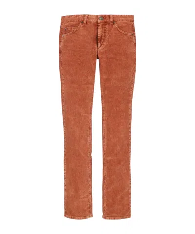 Isabel Marant Belt Loop Casual Pants In Brown