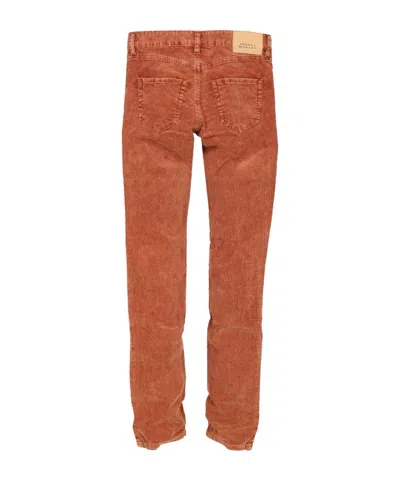 Isabel Marant Belt Loop Casual Pants In Brown