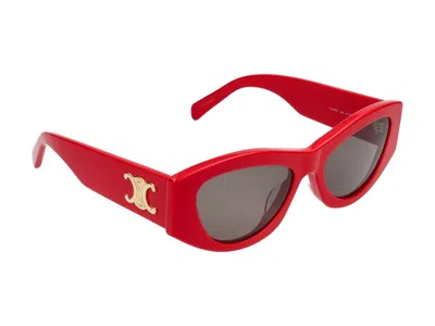 Celine Triomphe 55mm Rectangular Sunglasses In Multi