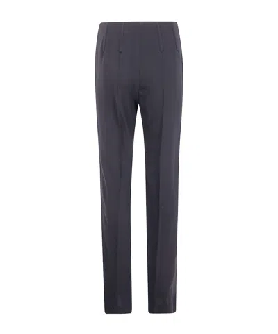 Mugler Straight Leg Trousers Featuring Front Crease In Blue