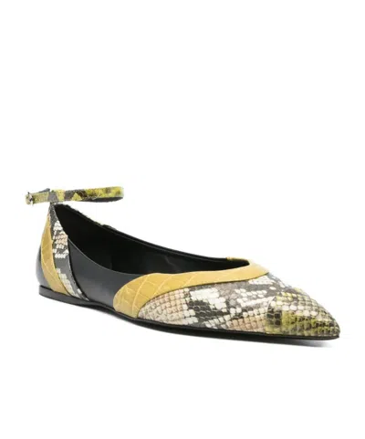 Marni Snake-print Ballet Flats In Multi