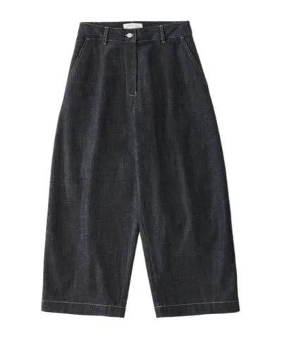 Studio Nicholson Loose Denim Trousers In Black