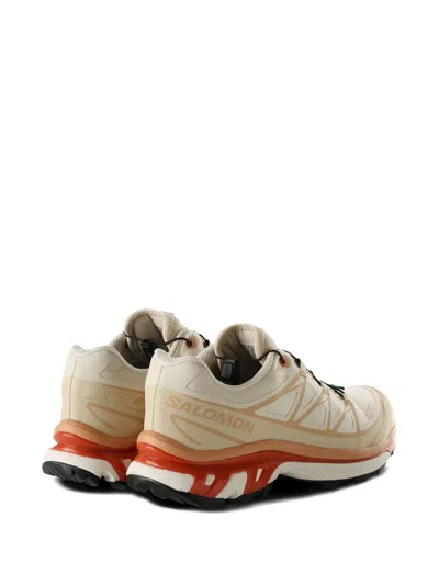 Salomon Xt-6 Gtx Panelled Mesh Sneakers In Neutral