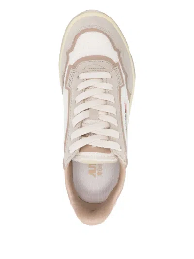 Autry Wildpace Low Mesh And Suede Sneakers In Neutral