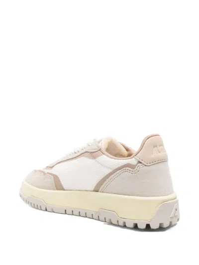 Autry Wildpace Low Mesh And Suede Sneakers In Neutral