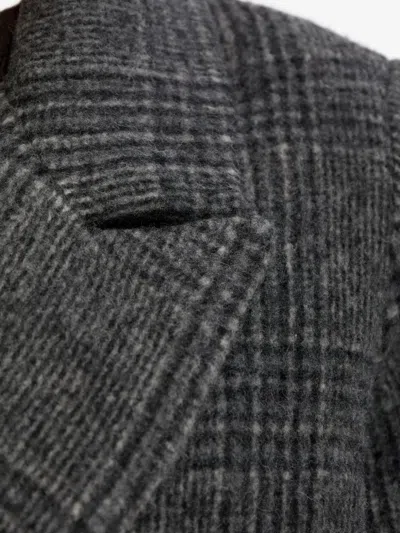 Samsoe & Samsoe Sajilla Double-breasted Checked Coat In Multi