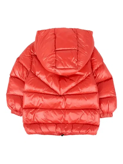 Colmar Red Down Jacket For Babykids With Logo In Red