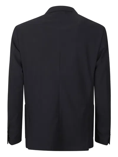 P.m.d.s Eritrea Double-breasted Jacket With Notch Lapel In Black
