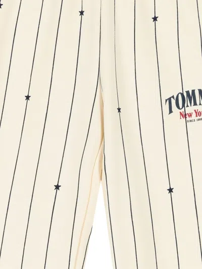 Tommy Hilfiger Junior Striped-pattern Track Pants In Neutral