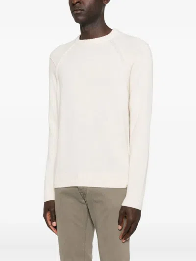 Woolrich Raglan-sleeves Crew-neck Sweater In Neutral
