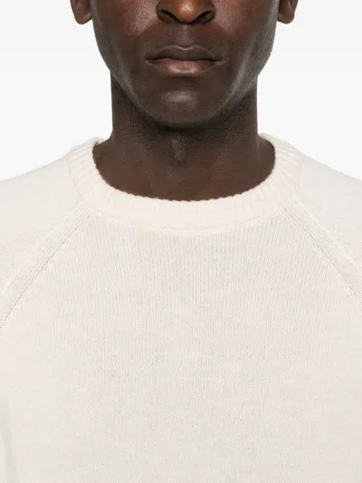 Woolrich Raglan-sleeves Crew-neck Sweater In Neutral