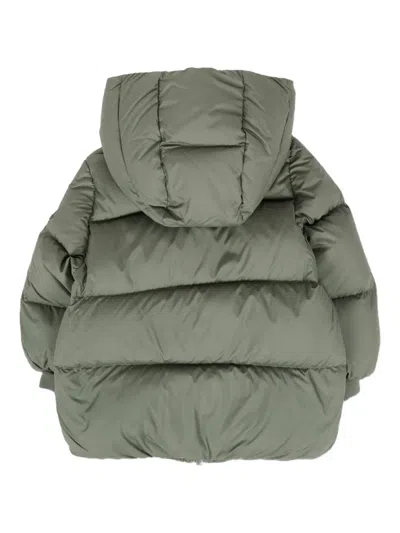 Colmar Green Down Jacket For Baby Boy With Logo In Multi