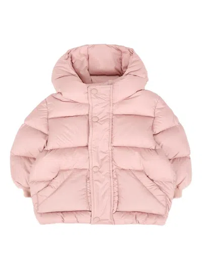 Colmar Pink Down Jacket For Baby Girl With Logo In Pink