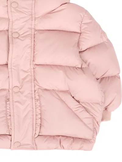 Colmar Pink Down Jacket For Baby Girl With Logo In Pink