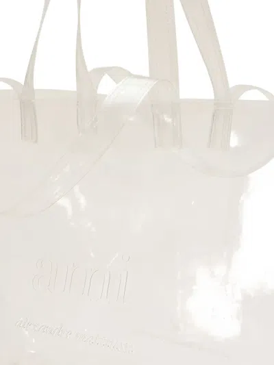 Ami Alexandre Mattiussi Limited Edition Transparent Midi Tote Bag Transparent In White